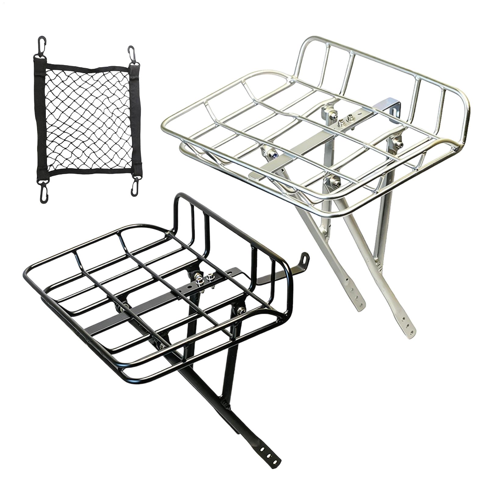 Bike Cargo Rack - 퀵 릴리스 프론트 자전거 바구니, 대용량