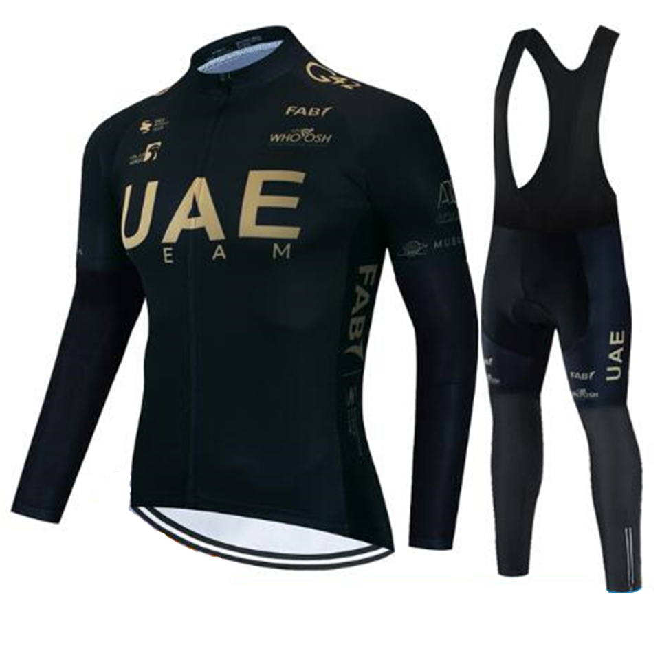 Cycling Gear Uae - Uae 팀 가을 사이클링 저지 세트