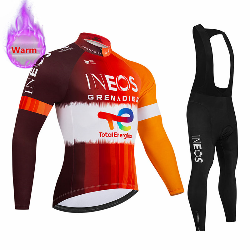 Cycling Gear Leaderboard - 이네오스 팀 겨울용 긴팔 보온 플리스