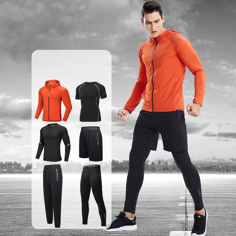 Cycling Gear Man - 루루에스 남성용 6피스 스포츠웨어 세트 통기성