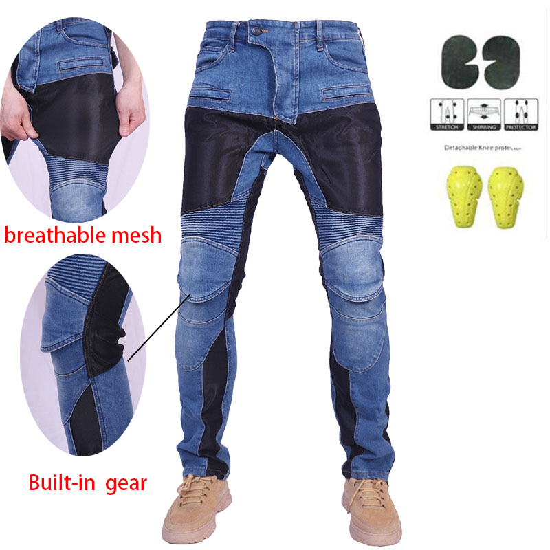 남성용 여름 통기성 오토바이 라이딩 청바지 야외 모토크 - Cycling Gear Pants 리뷰 및 가격