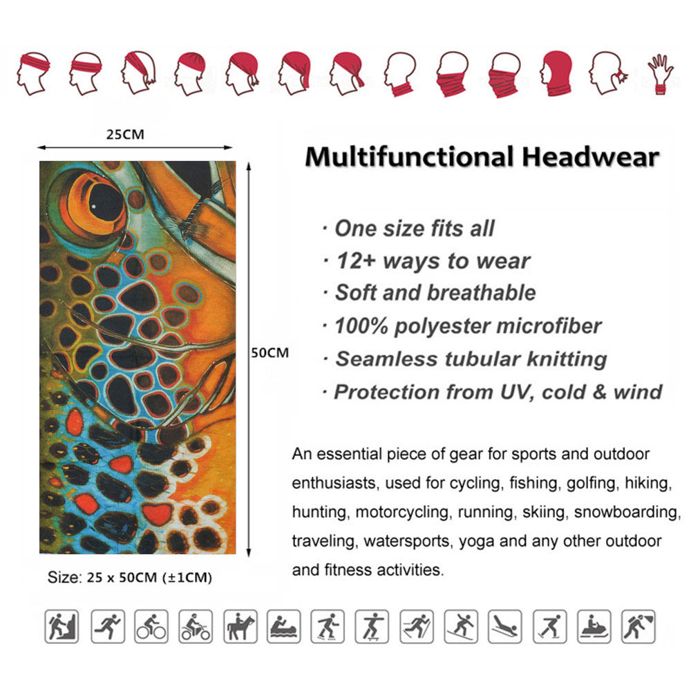 방풍 물고기 패턴 목 따뜻한 각반 다기능 Headsca - Cycling Gear Gifts 리뷰 및 가격