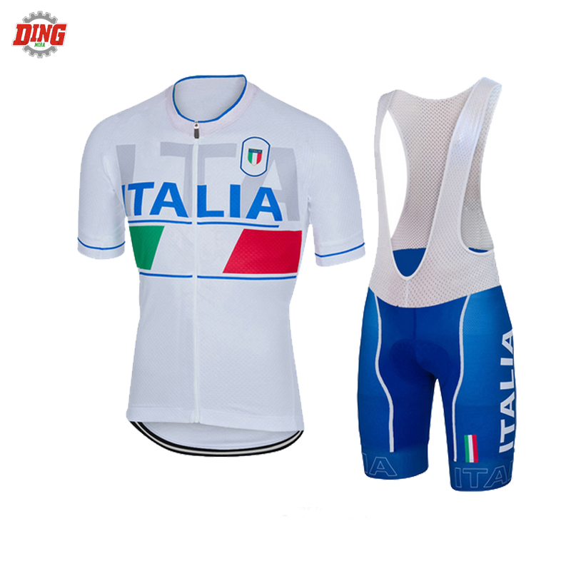 이탈리아 팀 ITALIA 새로운 흰색 사이클링 저지 세 - Cycling Gear Italy 리뷰 및 가격