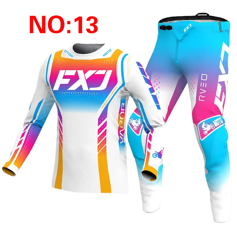 새로운 2025 FXJ 핑크 엔듀로 모토크로스 기어 세 - Cycling Gear Pants 리뷰 및 가격